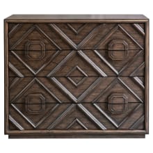 Mindra 43" Wide 4 Drawer Transitional Dresser / Chest with Mini Veneer and Carved Molding Front by Taylor West