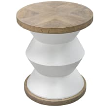 Spool 20" Diameter Wood Pedestal Table