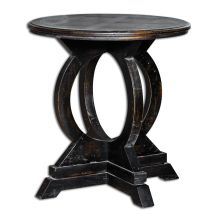 Maiva Rounded Leg Wood Accent Table