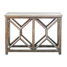 Catali 41 Inch Wide Wood Console Table with Stone Top by Billy Moon