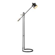 Chisum 1 Light 63.75 Inch Tall Floor Lamp with Metal Shade