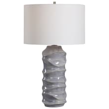 Waves 28" Tall Ceramic Table Lamp
