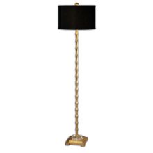 Quindici 1 Light 65" Tall Floor Lamp with Black Fabric Shade