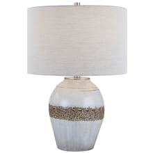 Poul 24" Tall Vase Table Lamp - Light Gray Crackle
