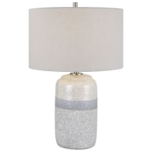 Pinpoint 25" Tall Vase Table Lamp - Gray Stripe