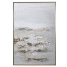 Open Plain 62" x 42" Framed Abstract Painting