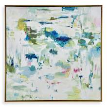 Abstract Reflections 50" x 50" Framed Abstract Painting