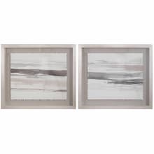 Neutral Framed Beaches Prints on Paper by Jim Parsons - Set of 2