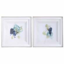 Integral Framed Abstract Prints on Paper - Set of 2