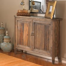 Altair 42"W Rustic Solid Wood Slim Console Entry Accent Cabinet