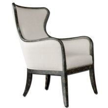Sandy 29" Wide Elegant Traditional Upholstered Wing Back Chair