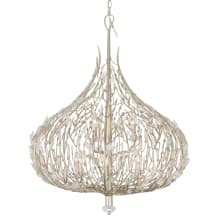 Bask 9 Light 32" Wide Crystal Abstract Chandelier