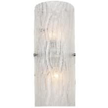 Brilliance 16" Bathroom Light with Handmade Murano Style Glass