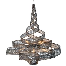 Flow 6 Light 30" Wide Abstract Chandelier