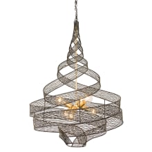 Flow 6 Light 26" Wide Abstract Chandelier