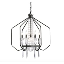 Barcelona 7 Light 26" Wide Crystal Taper Candle Style Chandelier