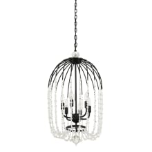 Voliere 6 Light 17" Wide Taper Candle Pendant