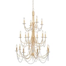 Brentwood 18 Light 32" Wide Taper Candle Style Chandelier