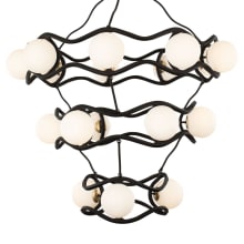 Black Betty 18 Light 43" Wide Abstract Chandelier