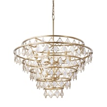 Fleur 10 Light 36" Wide Ring Chandelier