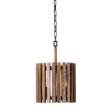 Suratto 2 Light 12" Wide Wood Pendant