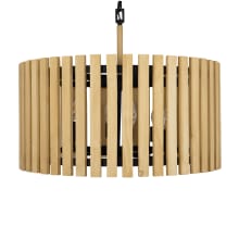 Suratto 6 Light 24" Wide Wood Pendant