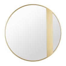 Cadet 30" Framed Accent Mirror with Decorative Metal Band