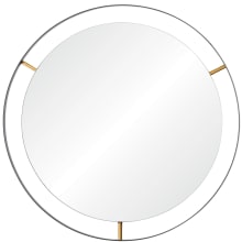 Framed 20" x 20" Circular Flat Mirror