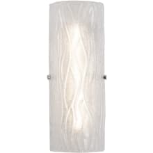 Brilliance LED Single Light 6-3/4" Wide Integrated LED Bath Bar with Murano Glass Shade - ADA Compliant