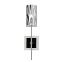 Chroman Empire 17" Wall Sconce with Murano Glass Shade