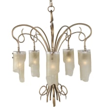 Soho 5 Light 22" Hand-Forged Recycled Steel Chandelier
