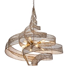 Flow 8 Light 36" Wide Abstract Chandelier