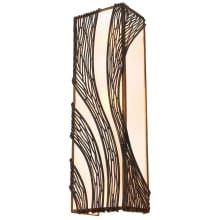 Flow 3 Light 20" Hand Forged Recycled Steel Wall Sconce