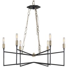 Bodie 6 Light 26" Recycled Steel Chandelier