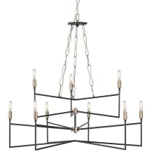 Bodie 9 Light 36" Recycled Steel Chandelier