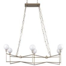 Bodie 6 Light 37" Recycled Steel LED Chandelier