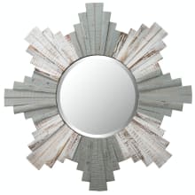 Casa 36" Starburst Reclaimed Wood Mirror