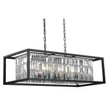 Catana 8 Light Chandelier with Clear Crystal Shade