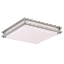 Horizon 16" Wide Integrated LED Flush Mount Square Ceiling Fixture