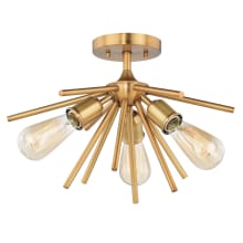 Estelle 3 Light 17" Wide Semi-Flush Ceiling Fixture