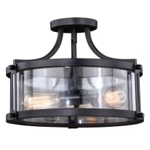 Holbrook 3 Light 16" Wide Semi-Flush Drum Ceiling Fixture