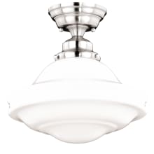 Huntley Single Light 12" Wide Semi-Flush Ceiling Fixture