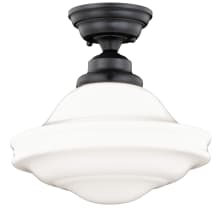 Huntley Single Light 12" Wide Semi-Flush Ceiling Fixture