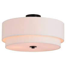 Burnaby 4 Light 21" Wide Semi-Flush Drum Ceiling Fixture