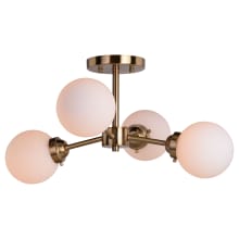 Orbit 4 Light 20" Wide Semi-Flush Ceiling Fixture