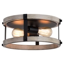 Danvers 2 Light 13" Wide Flush Mount Drum Ceiling Fixture