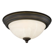 Stevens 13" Wide LED Flush Mount Bowl Ceiling Fixture with Bowl Shade