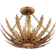Ozette 3 Light 18" Wide Semi-Flush Bowl Ceiling Fixture