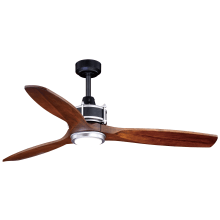 Curtiss 52" 3 Blade Indoor Ceiling Fan - Remote Control and LED Light Kit Included