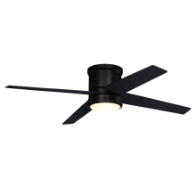 Erie 52" 4 Blade LED Indoor Ceiling Fan with Frosted Glass Shade